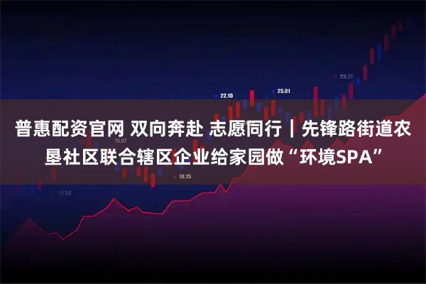 普惠配资官网 双向奔赴 志愿同行｜先锋路街道农垦社区联合辖区企业给家园做“环境SPA”